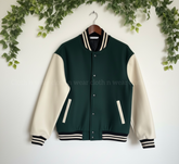 Dark green baseball jacket
